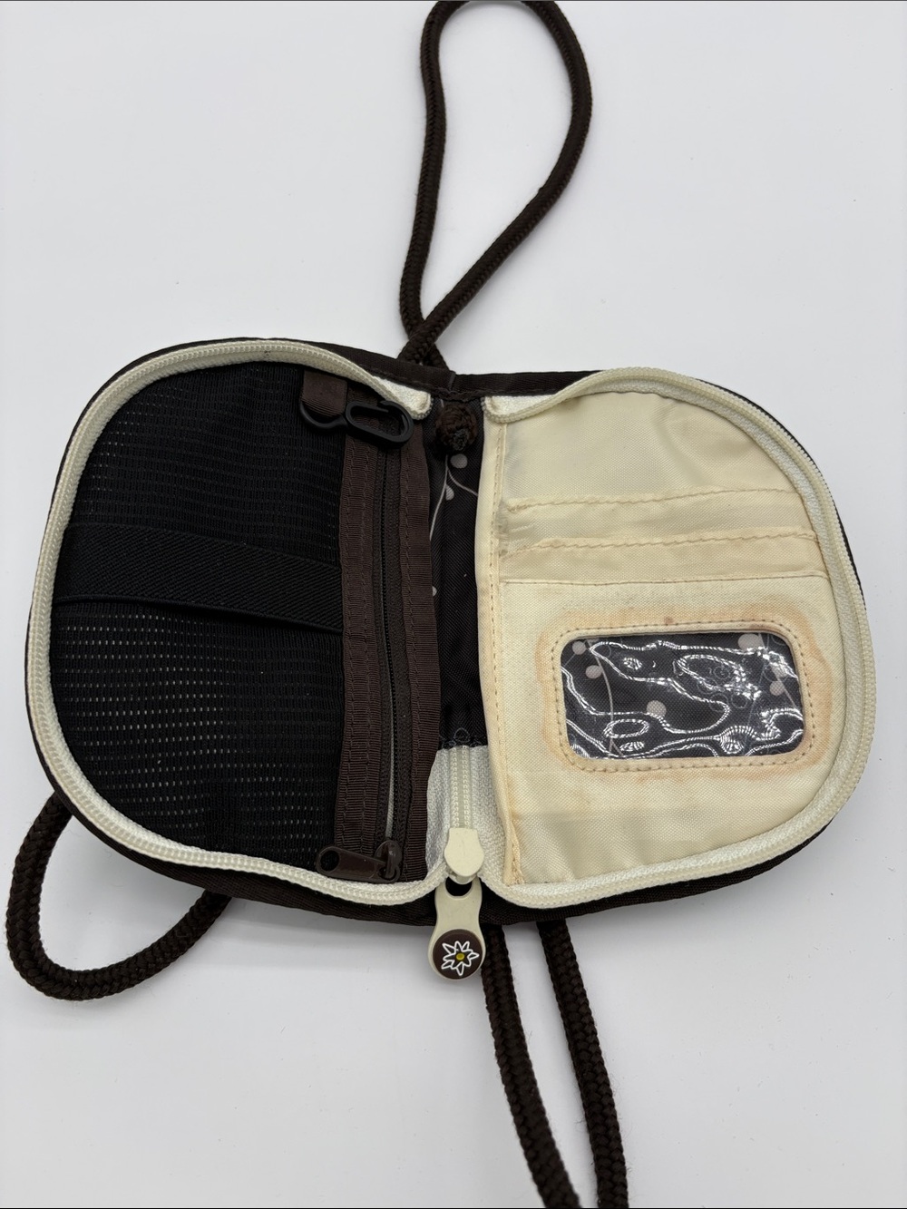 Sherpani Zoe Blue Brown Mini Crossbody Bag BLEMISH - Picture 4 of 4